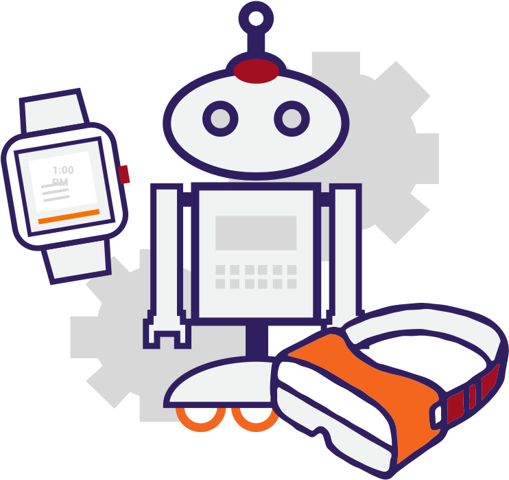 Tech Clipart Smart Technology (1098x708), Png Download