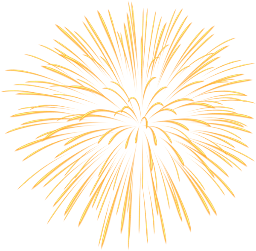 Free Png Yellow Firework Png - Portable Network Graphics (850x833), Png Download