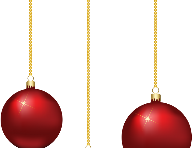 Christmas Ornaments Clipart Hanging - Earrings (640x480), Png Download