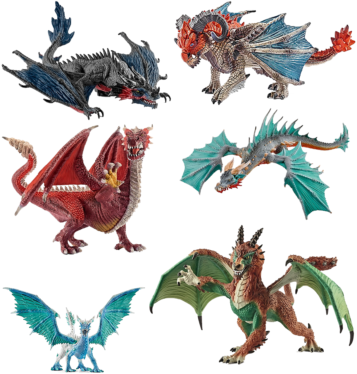 Stone Figure,mythical Creatures ,gartendeko,deco - Schleich Dragon (1221x1280), Png Download