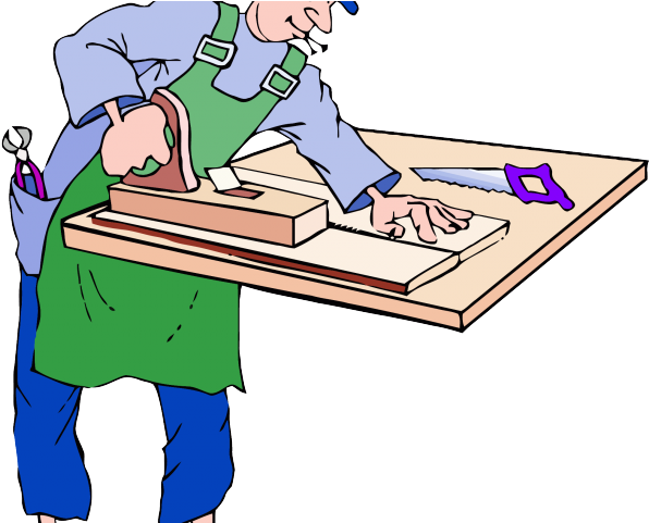 Carpenter Clipart Handyman - Carpenter At Work Clipart (640x480), Png Download