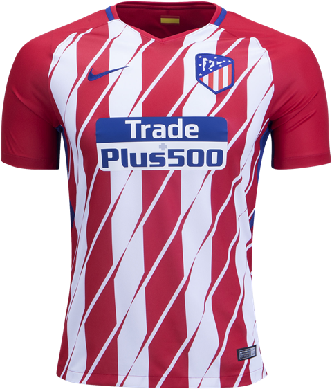 Nike Antoine Griezmann Atletico Madrid Home Jersey - Atletico Madrid Home Kit 17 18 (600x600), Png Download