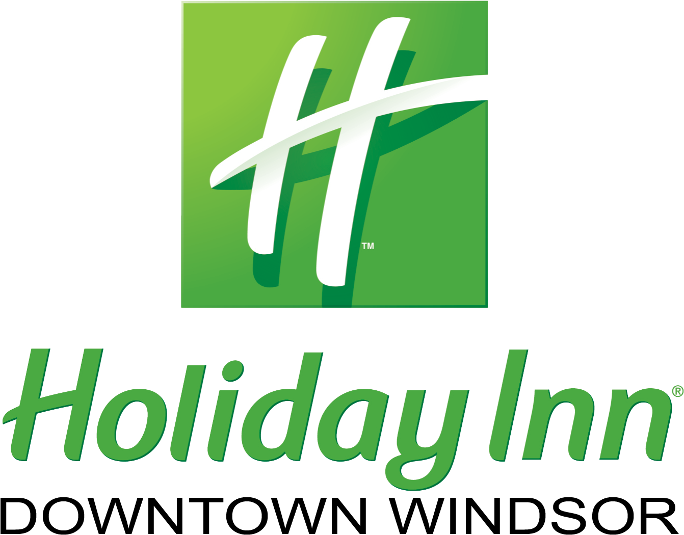 Holiday Inn Downtown Windsor - Holiday Inn (1350x1049), Png Download