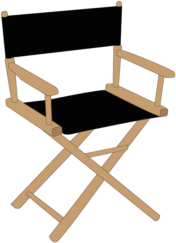 Question - Folding Director Chair (600x828), Png Download