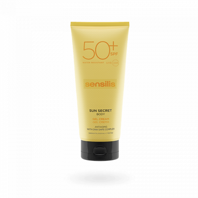 Sensilis Sun Secret Body Gel Cream Spf50 200ml - Sunscreen (650x650), Png Download