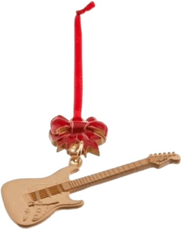 Fender Metal Stratocaster Ornament With Bow - Candle (1000x1000), Png Download