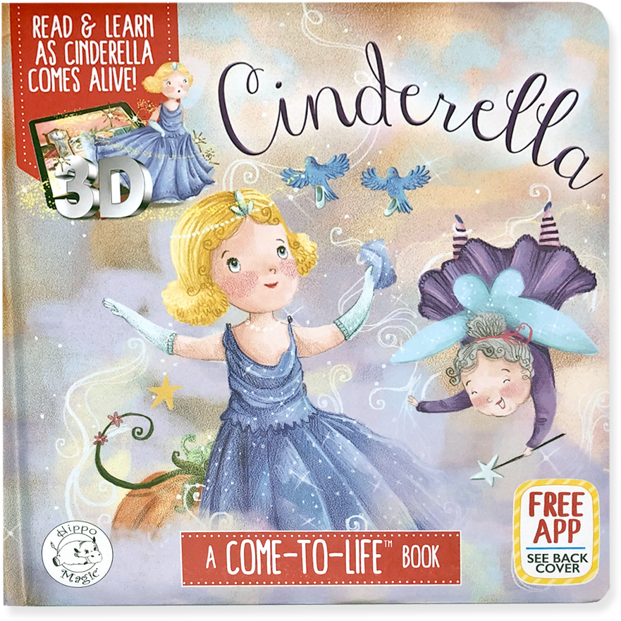 Little Hippo Cinderella Children's Fairy Tale Book - Book (1024x1024), Png Download