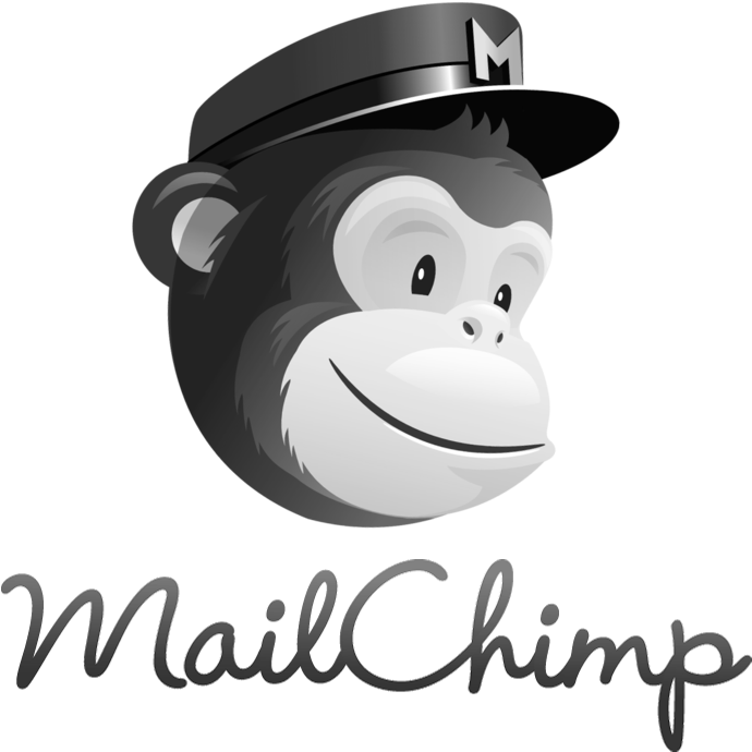 Mailchimp Logo Black And White (719x698), Png Download