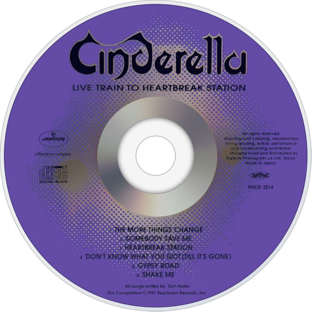 Cinderella Live Train To Heartbreak Station Cd Disc - Autocad 2015 (1000x1000), Png Download