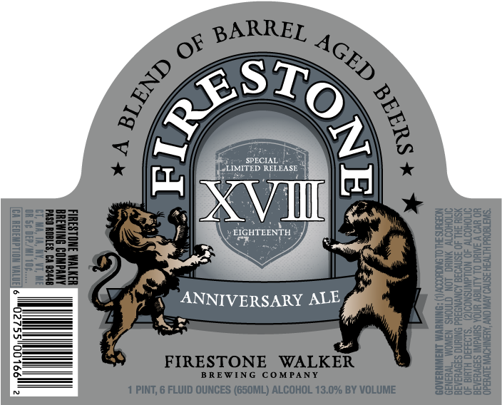 Firestone Walker Xviii - Firestone Walker 22nd Anniversary (712x576), Png Download