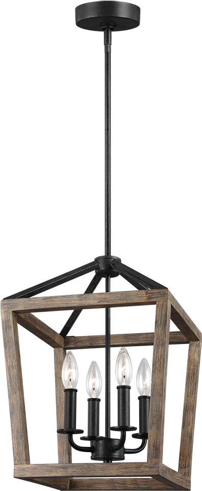 The Gannet 4 Light Chandelier By Feiss Exudes Rustic - Feiss Gannet (735x1102), Png Download