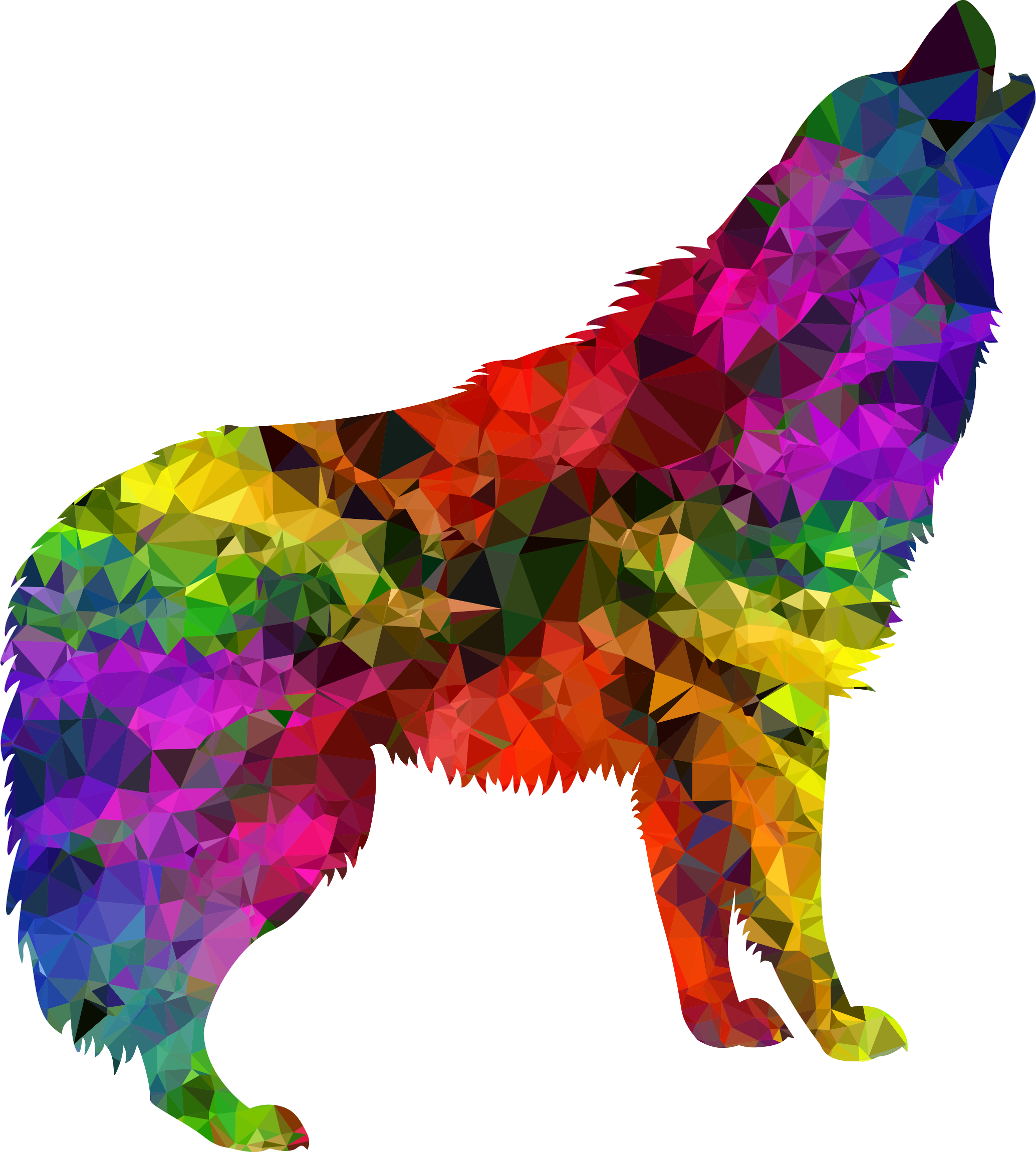 Medium Image - Wolf Clipart (690x768), Png Download