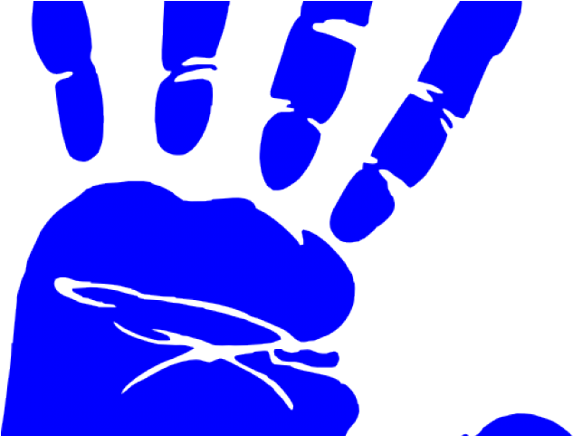 27 Handprint Clipart Svg Free Clip Art Stock Illustrations - Hand Print Black Png (640x480), Png Download