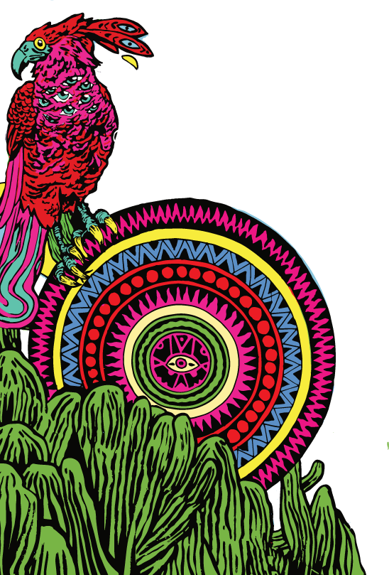 Neon Cactus Neon Cactus - Illustration (548x809), Png Download