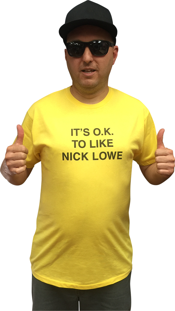 Nick Lowe "it's Ok To Like Nick Lowe" T-shirt - Nick Lowe T Shirt (565x1000), Png Download
