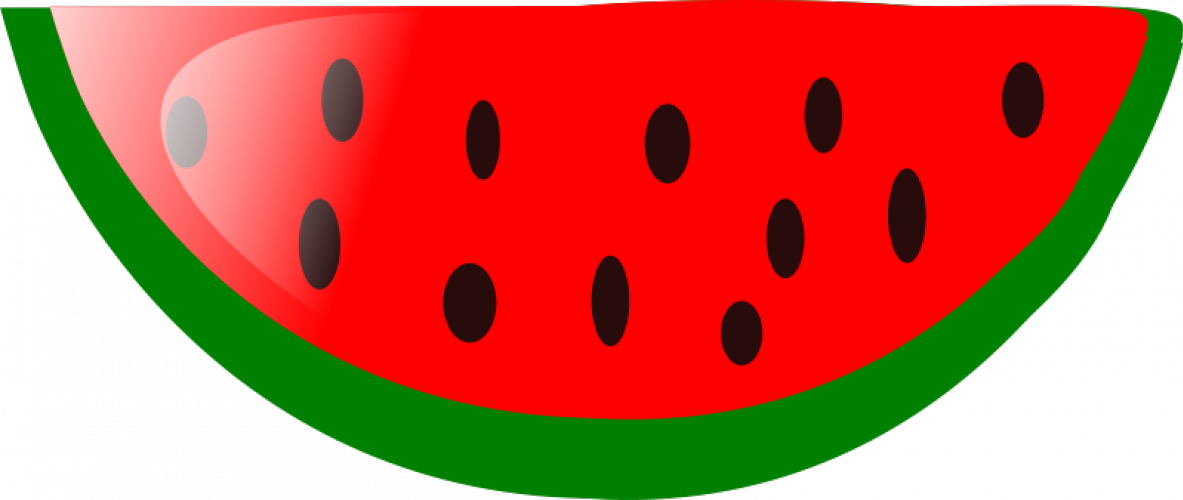 Watermelon - Watermelon Clip Art (1183x500), Png Download