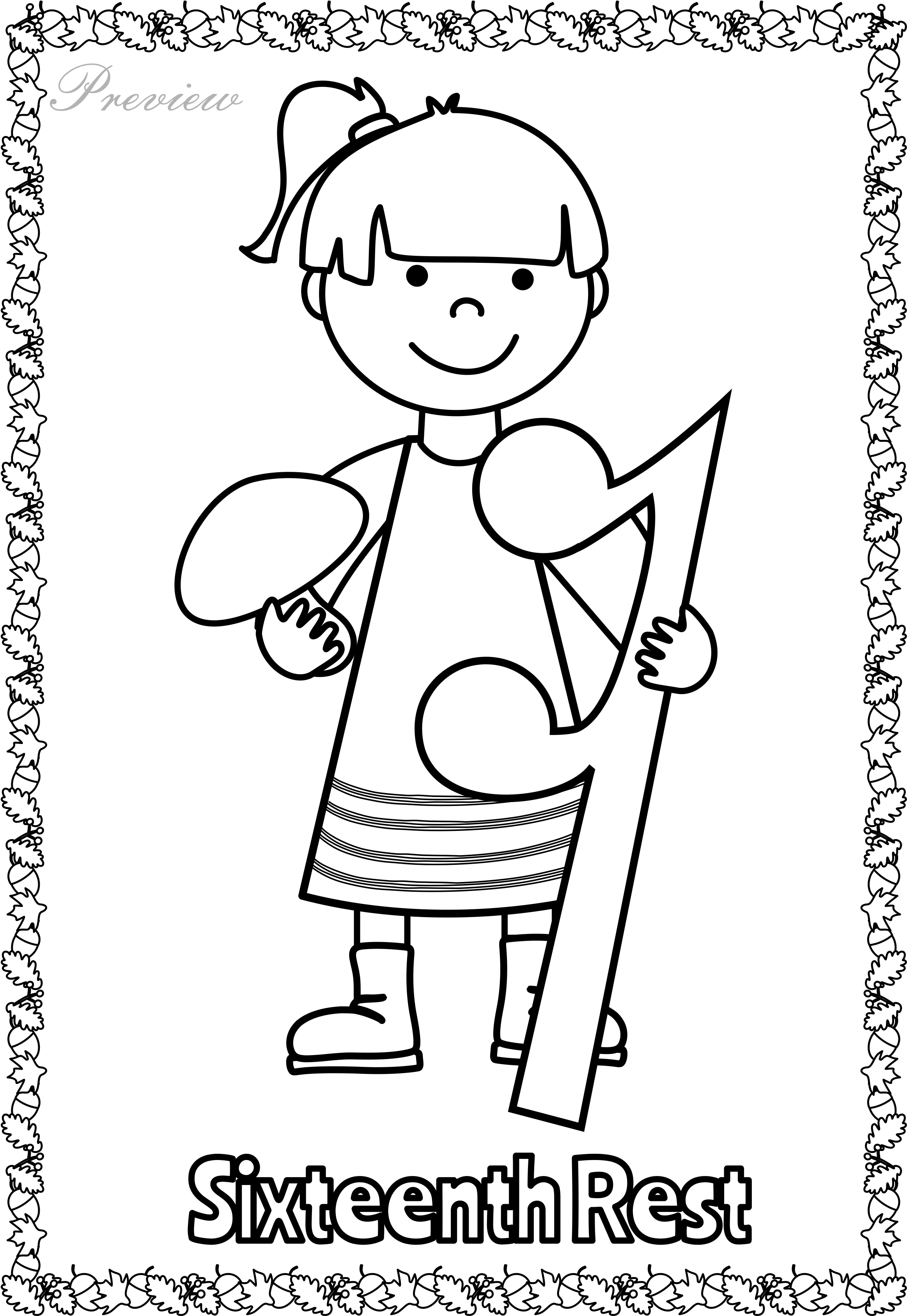 Fall Musical Posters For Coloring Music Symbols Music - Music Coloring F Clef (2364x3375), Png Download