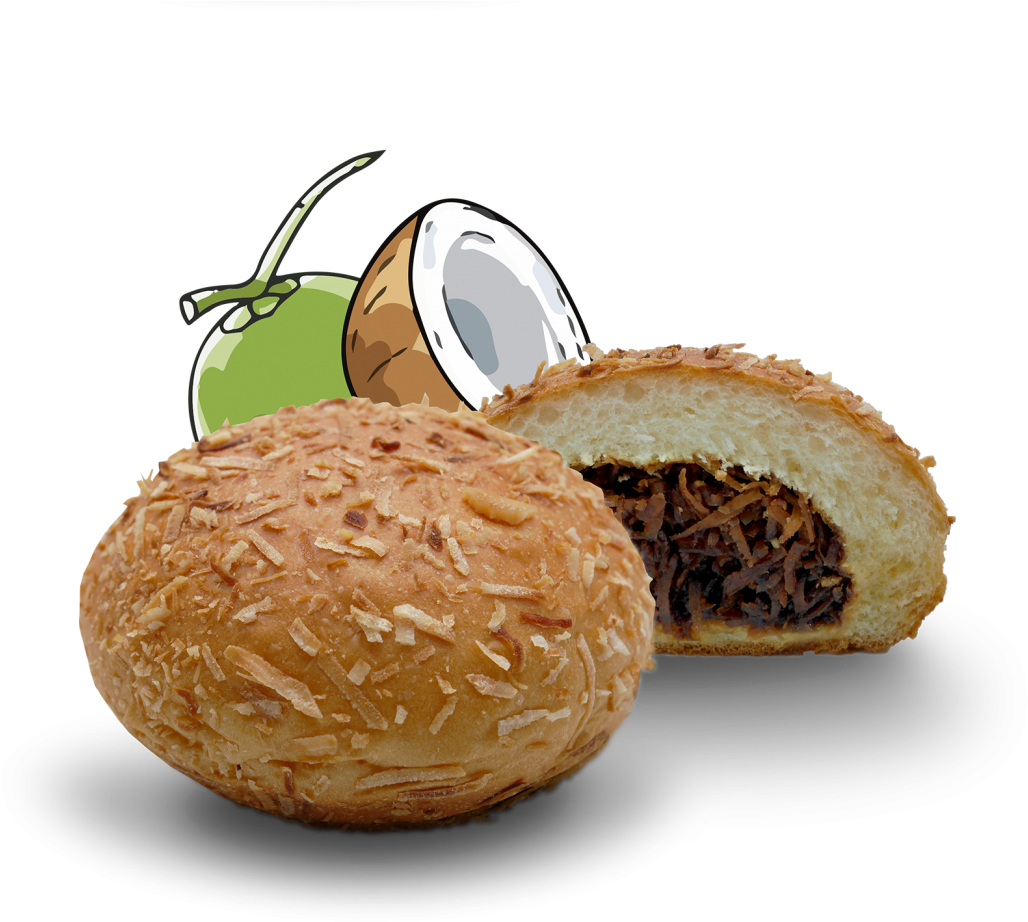 Coconut & Brown Sugar - Bun (1140x991), Png Download