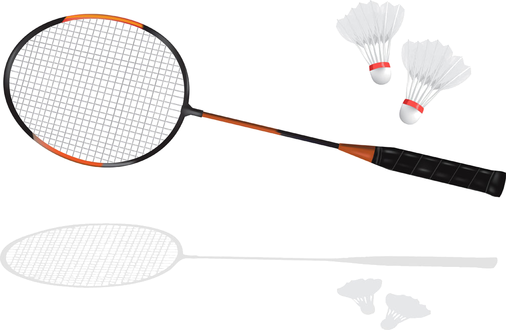 Banner Transparent Download Racket Drawing Clip Art - Transparent Background Badminton Racket Clipart (1000x654), Png Download