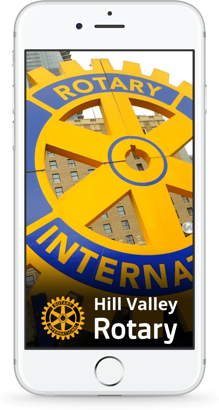 Your App Features Your Club's Own Branding - Rotary International (760x1386), Png Download