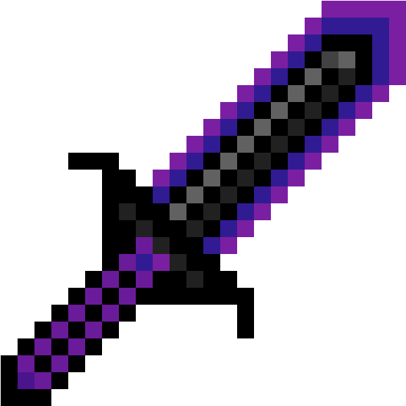 Dark Energy Sword - Minecraft Vector (1200x1200), Png Download