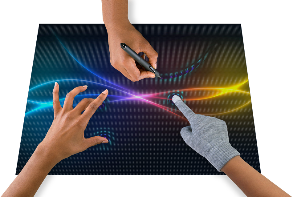 Multi Touch And Pressure - Graphic Design (1000x639), Png Download