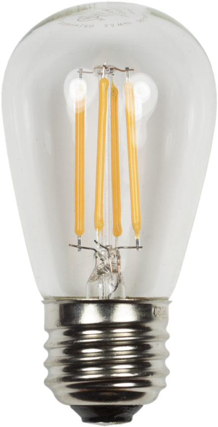 Brilliance Led S 14 Edge Filament - Fluorescent Lamp (1000x1000), Png Download