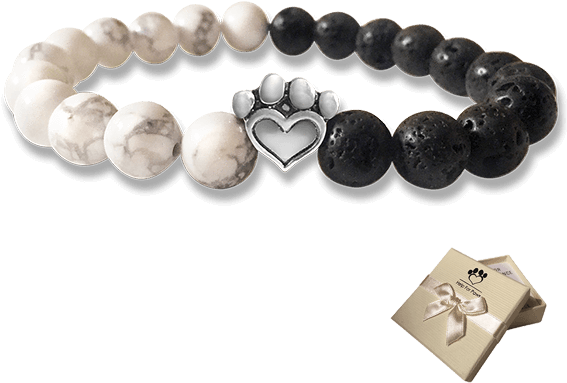 Help For Paws™ Bracelet In Black And White - Bracelet (590x590), Png Download