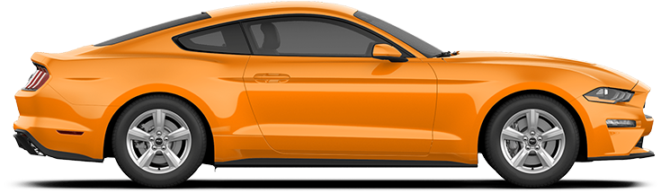 Ford Mustang 2018 À Vendre À St-jérôme - Ford Mustang Gt Orange Png (740x555), Png Download