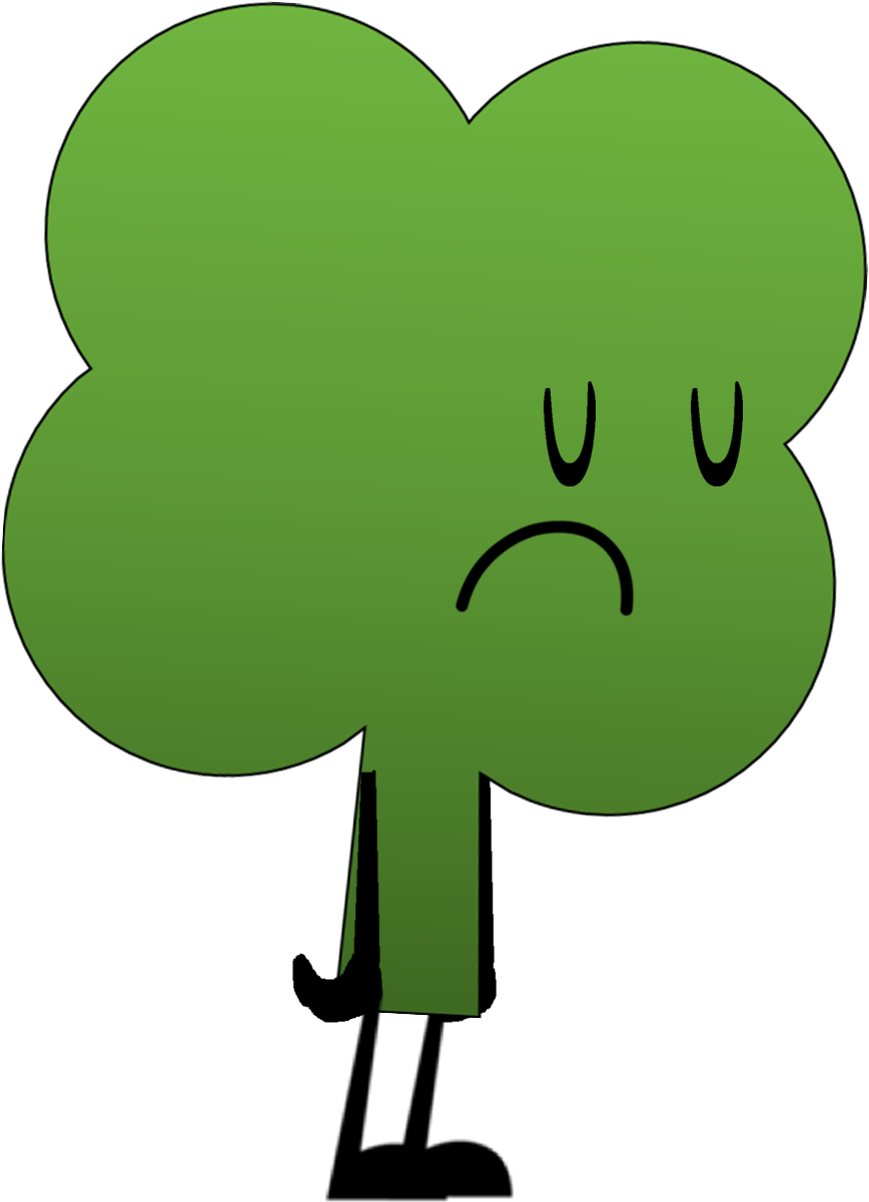 Sad Tree Cartoon Png (904x1221), Png Download
