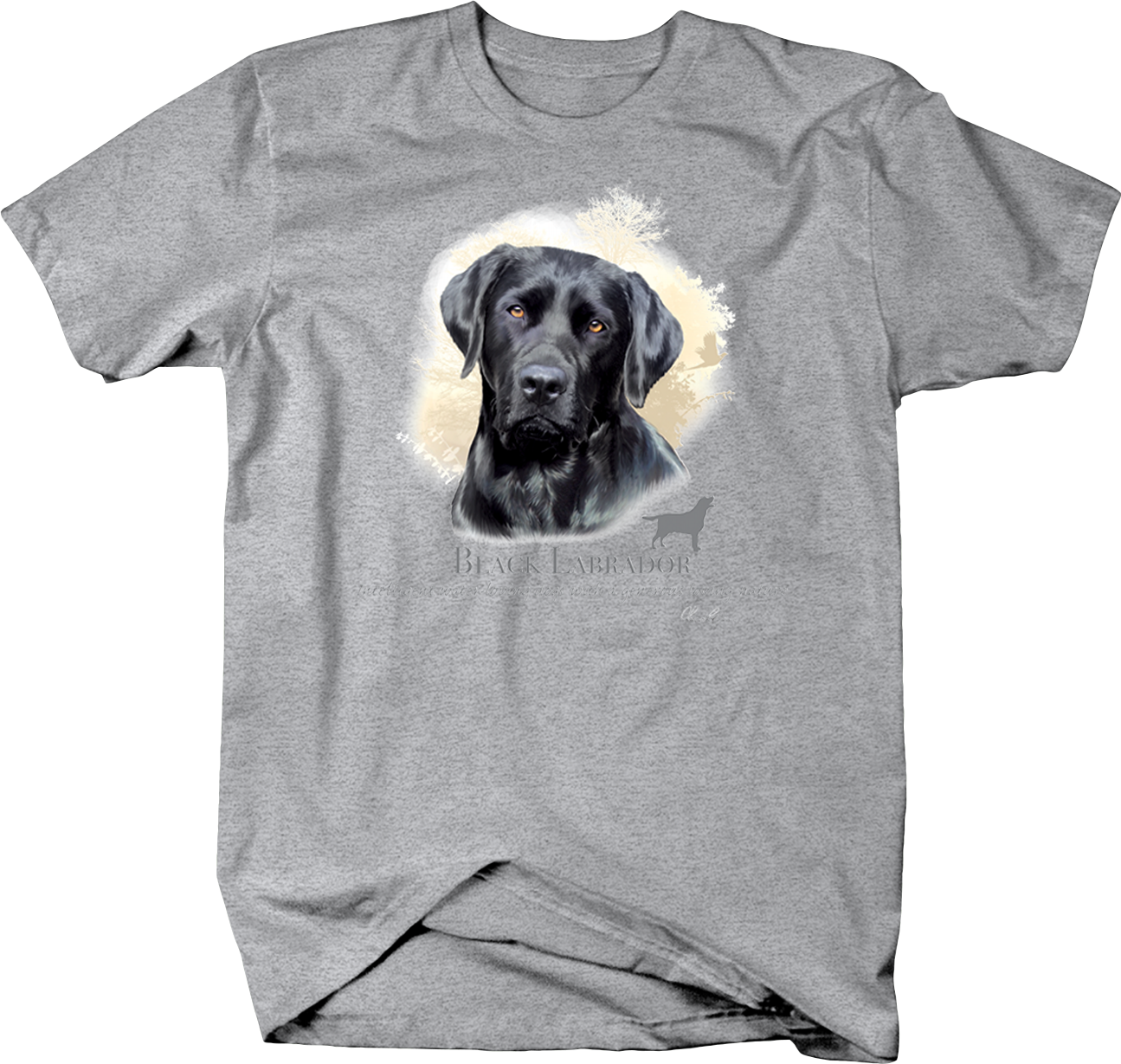 Image Is Loading Cute Black Lab Dogrador Dog Head Looking - Funny Gun Shirt (1295x1229), Png Download