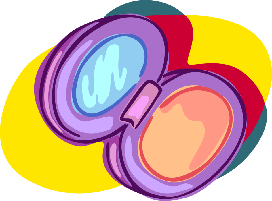 Vector Illustration Of Cosmetic Beauty Product Makeup - Circle (945x700), Png Download