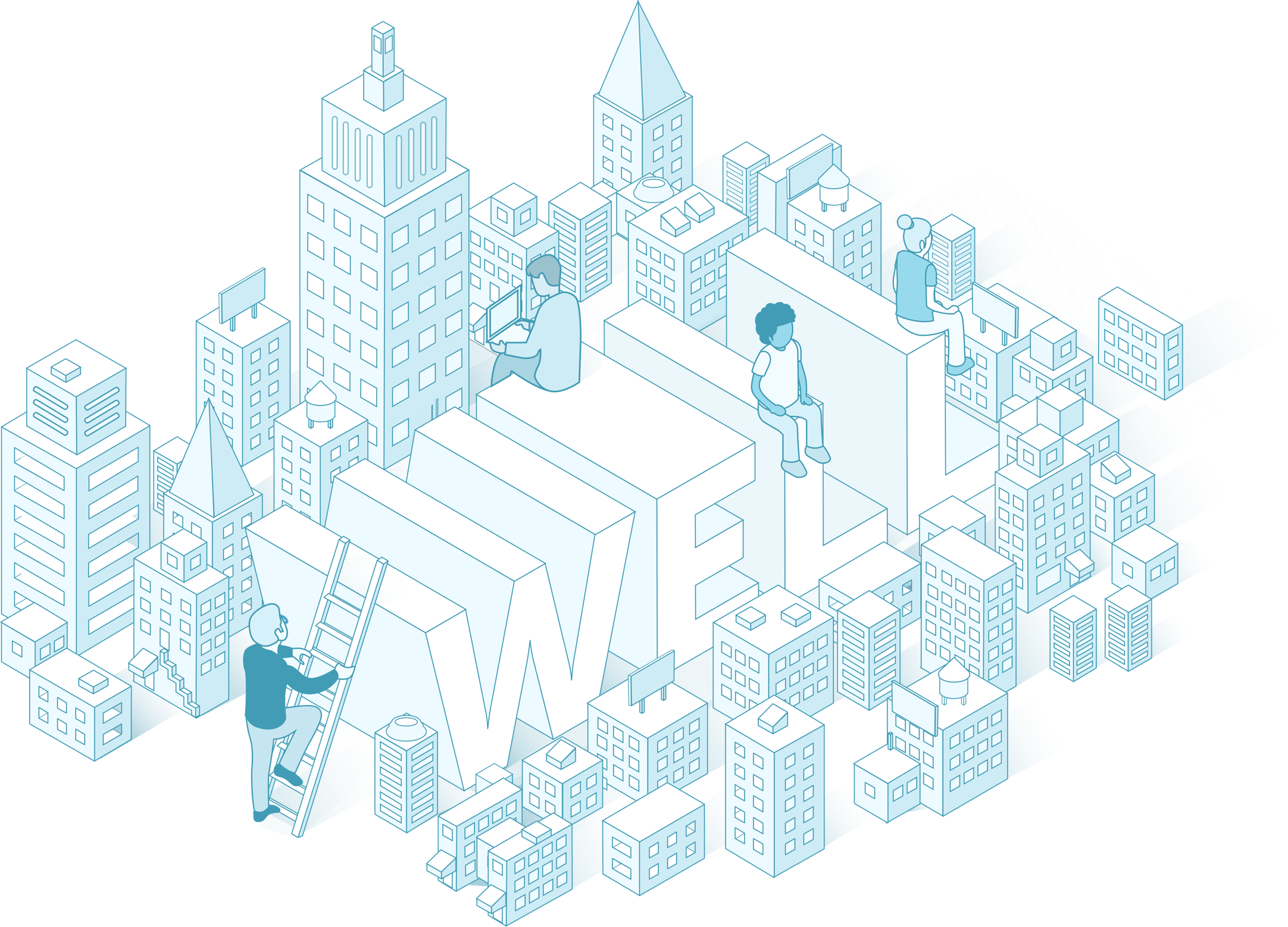 The Team Behind Well - Cityscape (2164x1558), Png Download