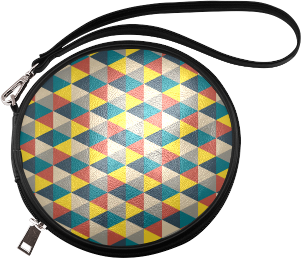Design And Vector Round Makeup Bag - Circle (800x800), Png Download
