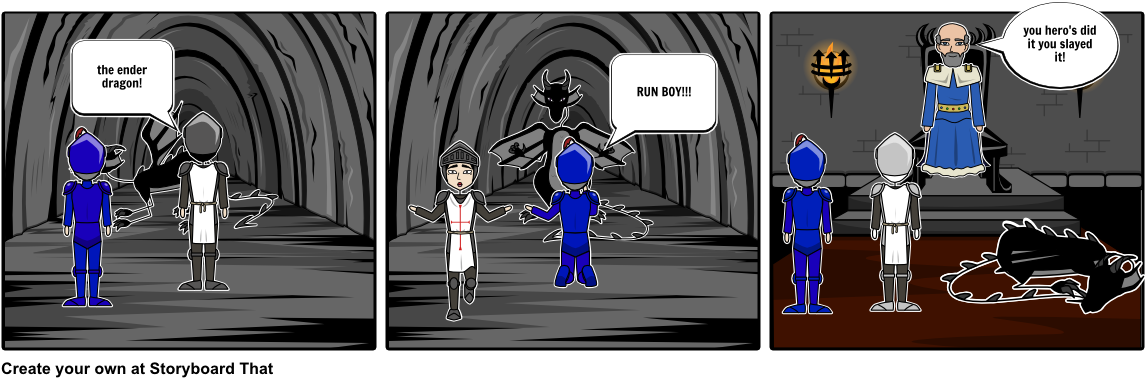 The Ender Dragon Battle - Storyboard Undertale (1164x385), Png Download