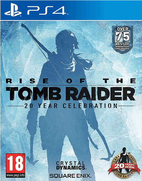 Rise Of The Tomb Raider 20 Year Celebration - Rise Of The Tomb Raider Ps4 Standard Edition (552x700), Png Download
