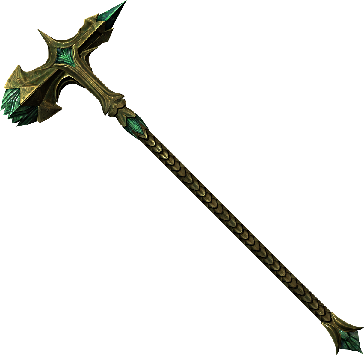 Glass Warhammer, One Of The Best Warhammers In Skyrim - Skyrim Glass Warhammer (1215x1185), Png Download