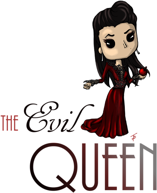 Bleed Area May Not Be Visible - Evil Queen Chibi (572x700), Png Download