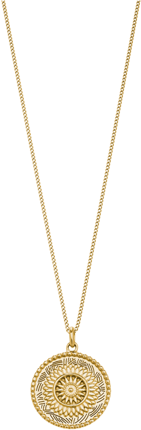 Zodiac Pendant Necklace Gold (939x1024), Png Download