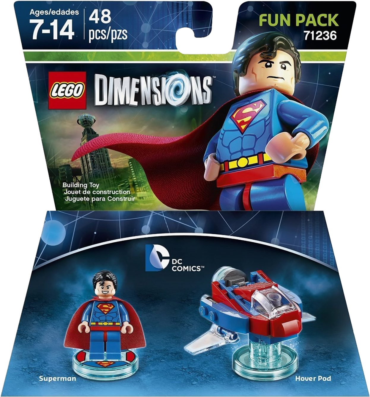 Fun Pack - Lego Dimensions Superman (1310x1400), Png Download
