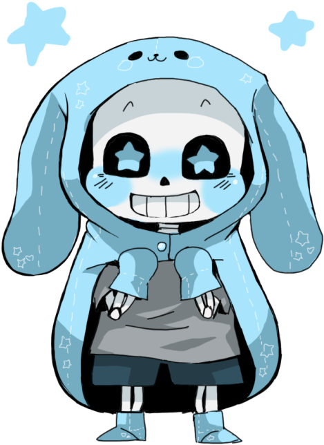 «٩ ۶» Slbsldbsbs Blueberry Como Himotou-chan ｷｬ━━(*ﾉдﾉ)━━ッ♡ - Cute Underswap Sans (500x714), Png Download