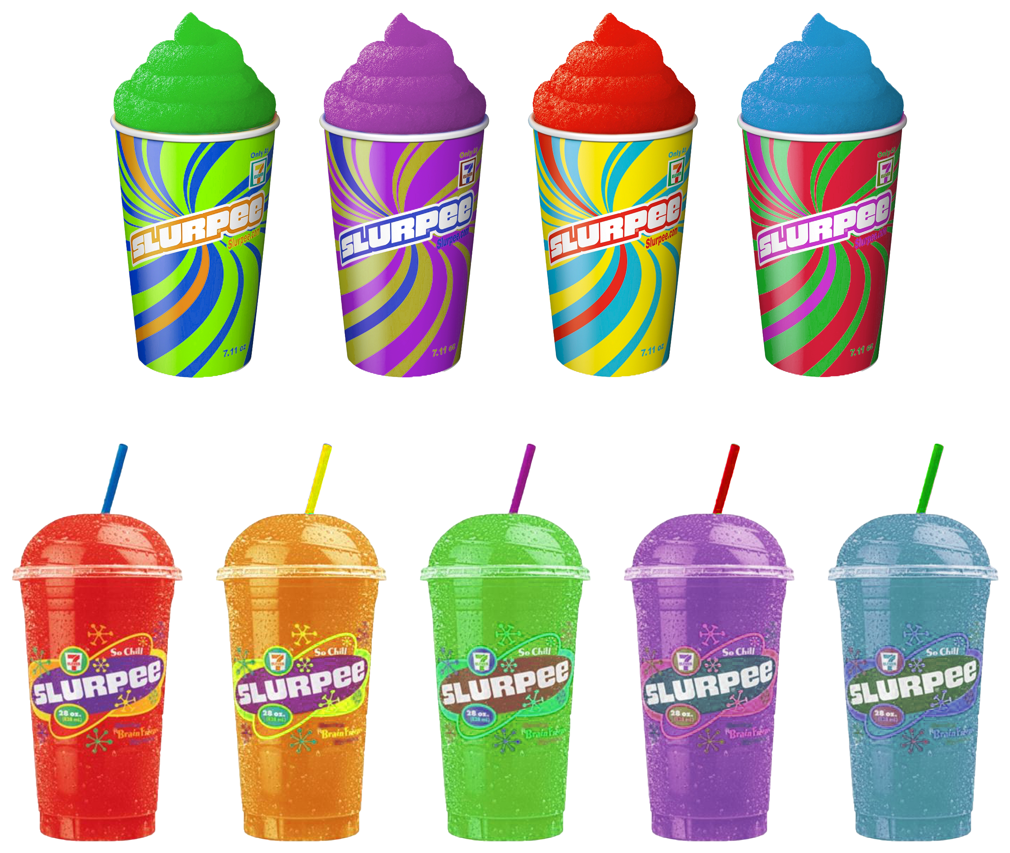 If Only I Could Have A Slurpee With Every Meal Instead - 711 Slurpee (3600x3600), Png Download