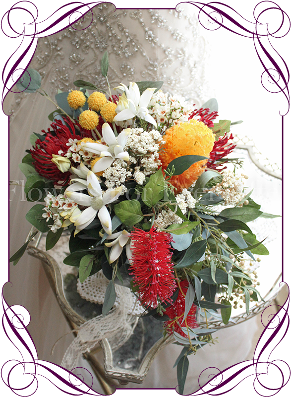 An Elegant Artificial Bridal Cascading Messy Rustic - Flowers For Ever After (608x822), Png Download