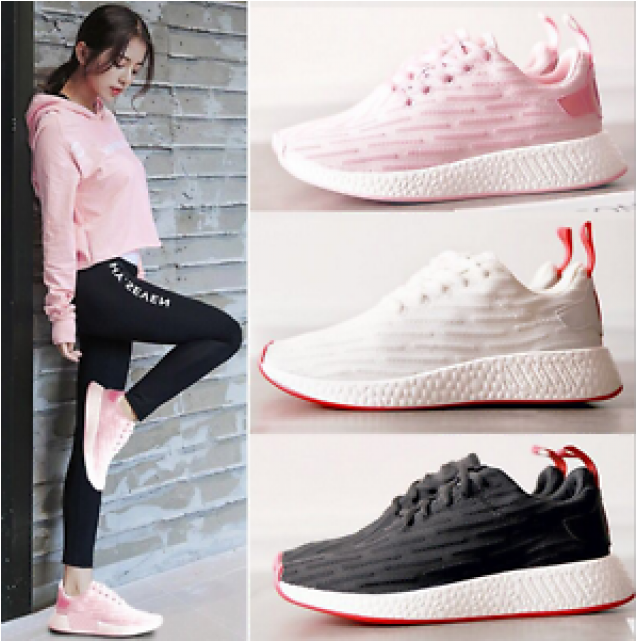 Sale Autumn / Winte New Women Running Breathable Shoes - Korean Sport Shoe 11street (800x640), Png Download