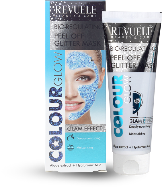 Revuele Peel Off Glitter Mask - Revuele Beauty And Care Peel Off Mask (709x709), Png Download