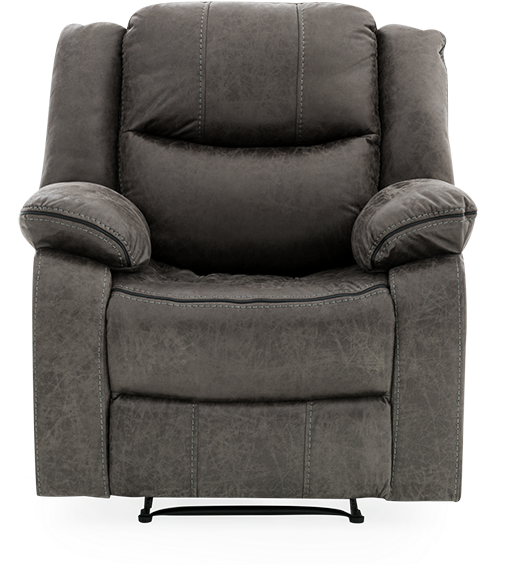 Image For Grey Reclining And Motorized Upholstered - Recliner (519x804), Png Download