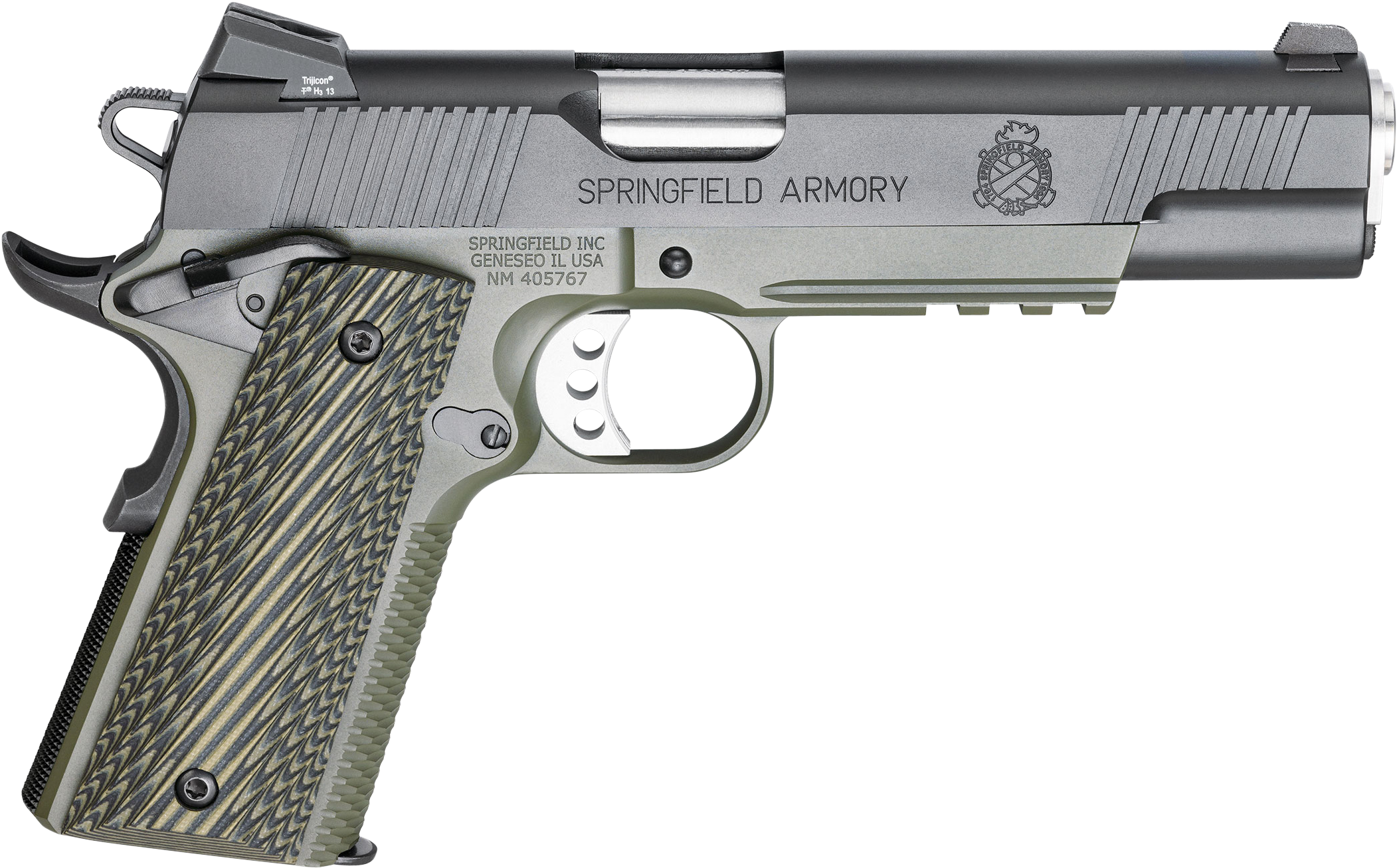 Springfield Armory Px9110ml 1911 Single 45 Acp 5″ 7 - Springfield Elite Operator 9mm (2147x1359), Png Download