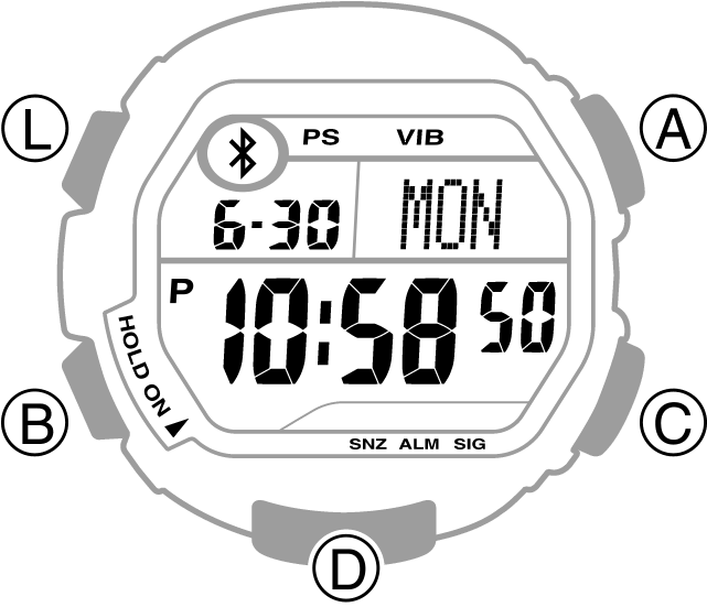 Watch Settings - Casio (640x590), Png Download