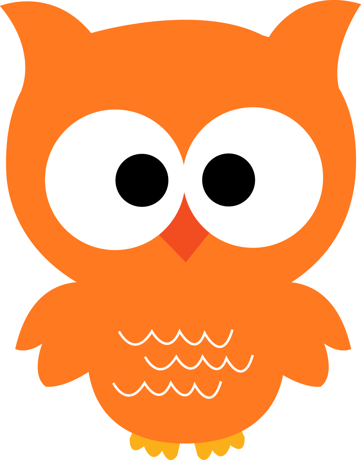 Colors Clipart Owl - Owl Orange Clip Art (1239x1576), Png Download