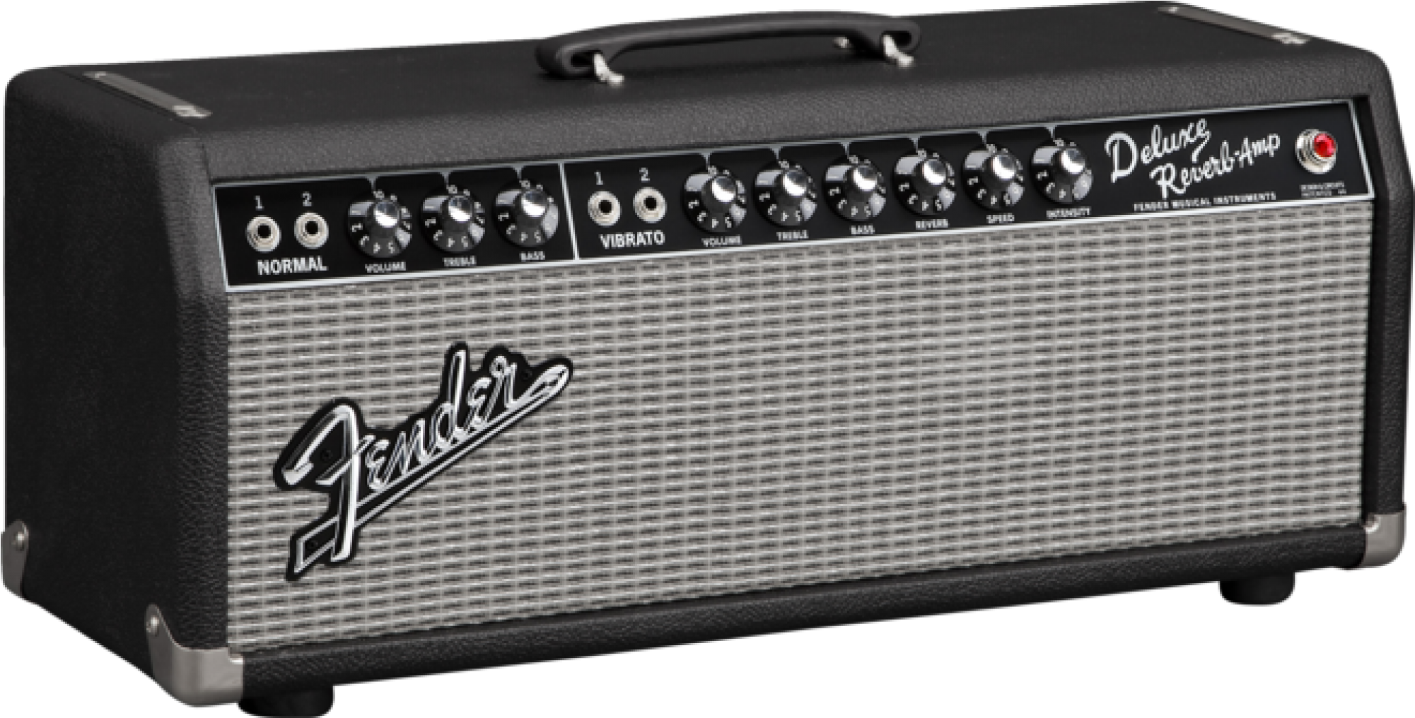 Fender 65 Deluxe Reverb Guitar Amplifier Head 22w Amp - Fender 65 Deluxe Reverb Amp Head For Sale (2000x2000), Png Download